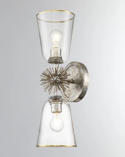 Lucas + Mckearn Staring 2-light Sconce In Gold Leaf