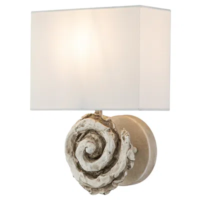 Lucas + Mckearn Swirl Large Sconce In Bone In White