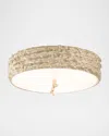 Lucas + Mckearn Trellis 3-light Flush Mount Light, 16" In White