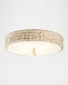 Lucas + Mckearn Trellis 4-light Flush Mount Ceiling Light, 20" In White