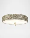 Lucas + Mckearn Trellis 4-light Flush Mount Ceiling Light In Brown