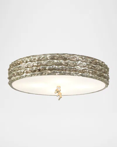 Lucas + Mckearn Trellis 4-light Flush Mount Ceiling Light In Brown