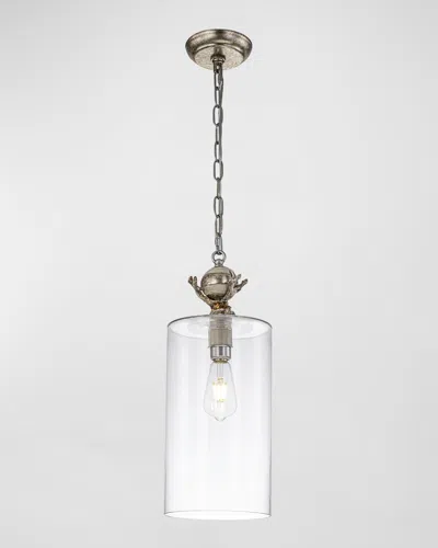 Lucas + Mckearn Trellis 8" Mini Pendant Light In Silver
