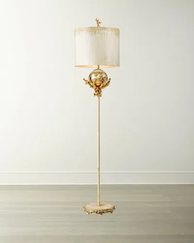 Lucas + Mckearn Trellis Floor Lamp In Beige