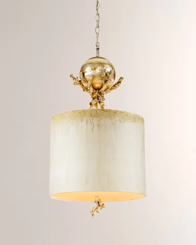 Lucas + Mckearn Trellis Pendant In Beige And Ivory