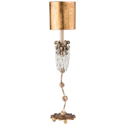Lucas + Mckearn Lucas Mckearn Venetian 26" High Beige Patina Crystals Table Lamp