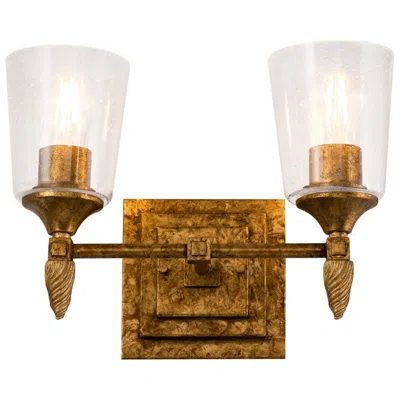 Lucas + Mckearn Vetiver 2 Light Vanity Light In Gold