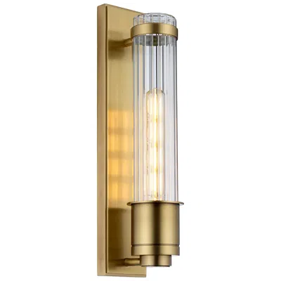 Lucas + Mckearn Wellington 1 Light Bath Light In Aged Brass In Gold