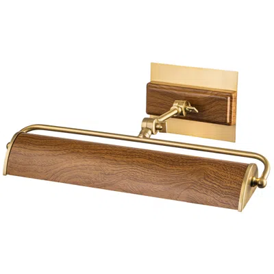 Lucas + Mckearn Winchfield 17 1/2" Wide Aged Brass Adjustable Picture Light In Brown