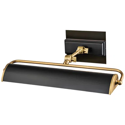 Lucas + Mckearn Winchfield 17 1/2" Wide Matte Black And Brass Picture Light