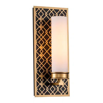 Lucas + Mckearn Ziggy 13 1/2" High Laquered Gold Wall Sconce
