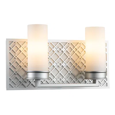 Lucas + Mckearn Ziggy 2 Lt Bath Bar In Laquered Silver In Multi