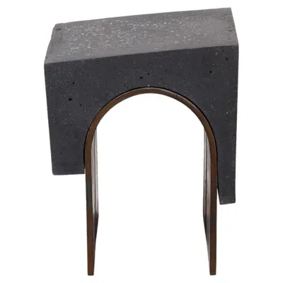 Pre-owned Lucas Simões C Chunck Side Table/stool In Black