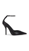 Lucasheva Exclusive Barbara Mesh And Leather Pumps In Black