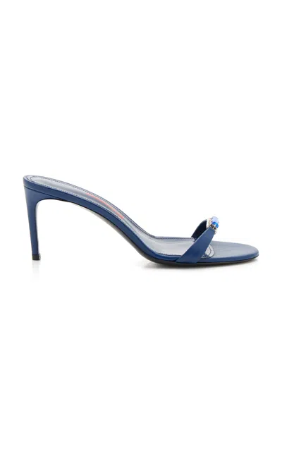 Lucasheva Exclusive La Isla Amelie Leather Sandals In Blue