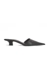 Lucasheva Gigi Leather Mules In Black