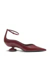 Lucasheva Love Patent Leather Pumps In Burgundy