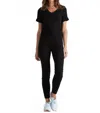 Lucca Adelina Knit Jumpsuit In Black In Black