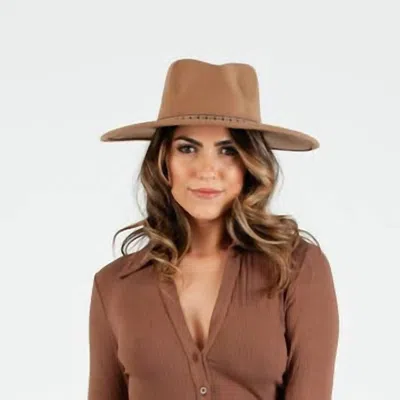 Lucca Angie Boho Trim Hat In Camel