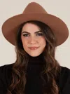 Lucca Bessie Wool Hat In Toffee