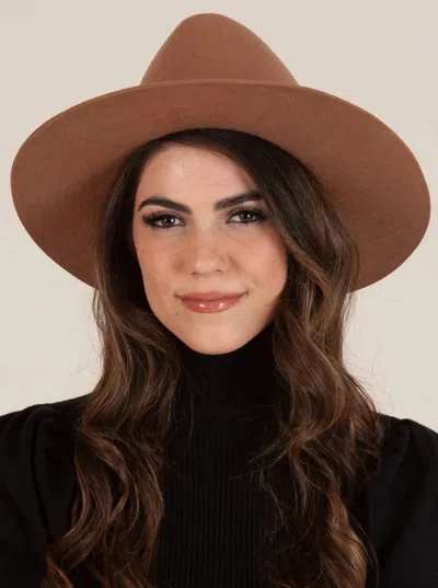 Lucca Bessie Wool Hat In Toffee