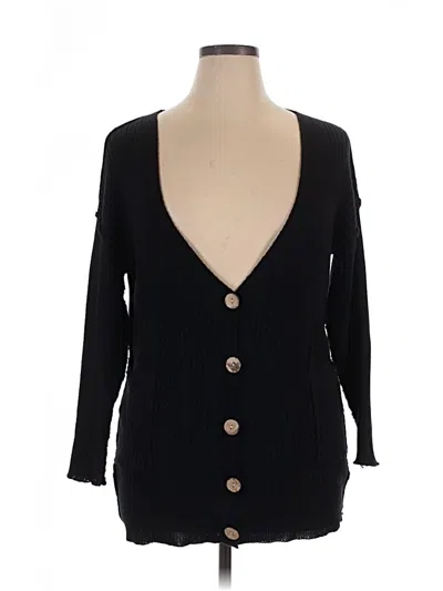 Pre-owned Lucca Cardigan Sweater In Black