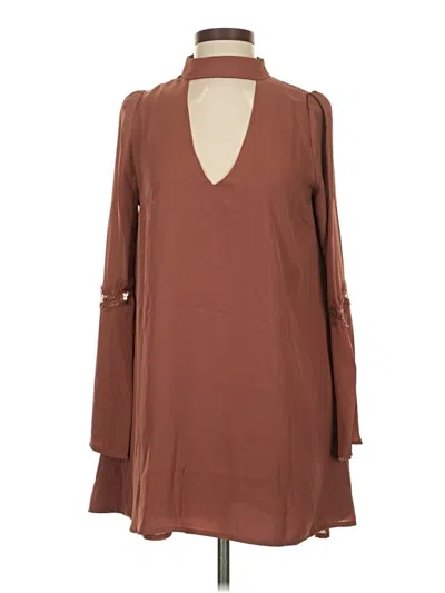 Pre-owned Lucca Casual Dress In Brown
