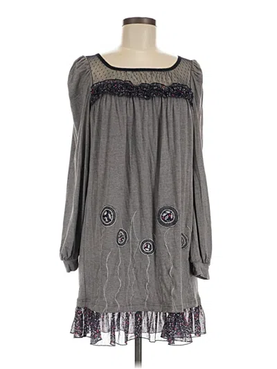 Pre-owned Lucca Casual Dress In Gray
