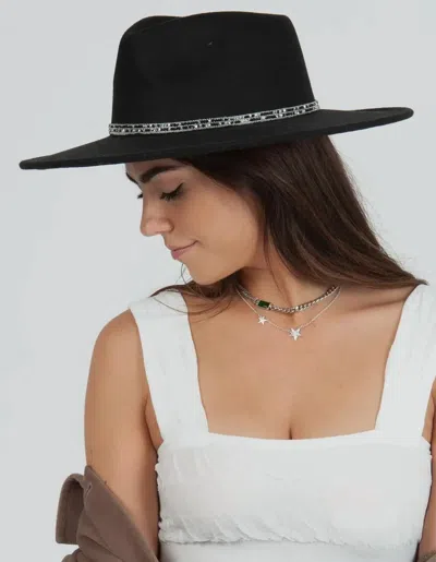 Lucca Cheyenne Rancher Hat In Black