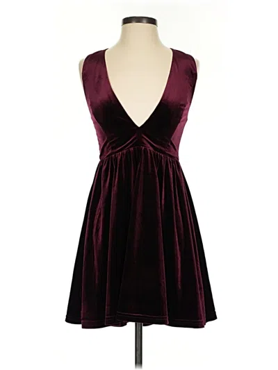 Pre-owned Lucca Cocktail Dress In Burgundy