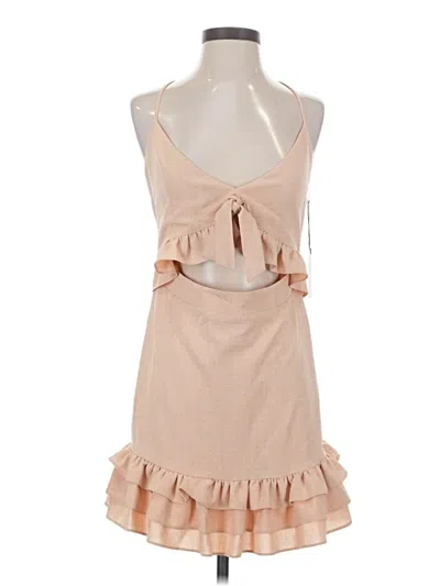 Pre-owned Lucca Cocktail Dress In Tan