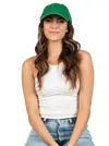 Lucca Corduroy Baseball Cap In Emerald In Gold