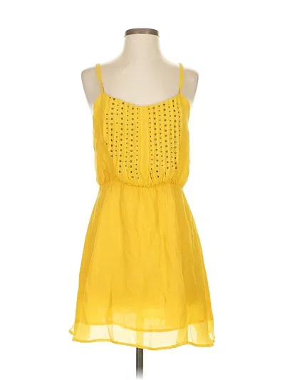 Pre-owned Lucca Couture Casual Dress In Yellow