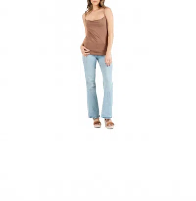 Lucca Couture Kelsie Drape Cami In Acorn In Brown