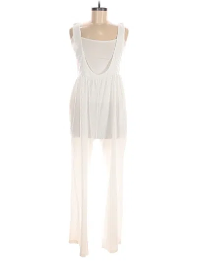 Pre-owned Lucca Jumpsuit In White