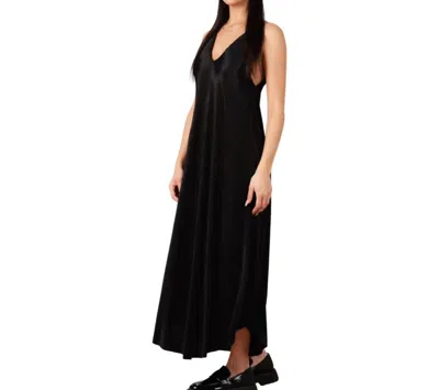 Lucca Khloe Plisse Slip Dress In Black