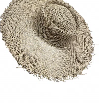 Lucca Petro Grass Hat In Beige In Brown