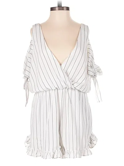 Pre-owned Lucca Romper In White