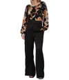 Lucca Satin Trousers In Black In Black