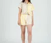 Lucca Sunshine Stripe Shorts In Yellow