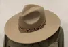 Lucca Women's Snake Trim Fedora Hat In Taupe