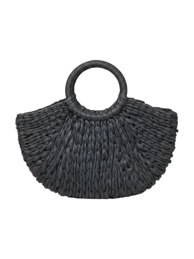 Lucca Women's Take Me Out Woven Handbag In Grey