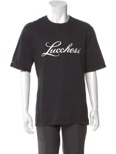 Pre-owned Lucchese Graphic Print Crew Neck T-shirt In Gray