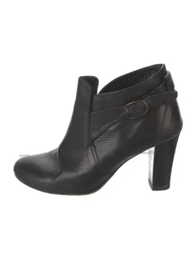 Pre-owned Lucchese Leather Boots In Black