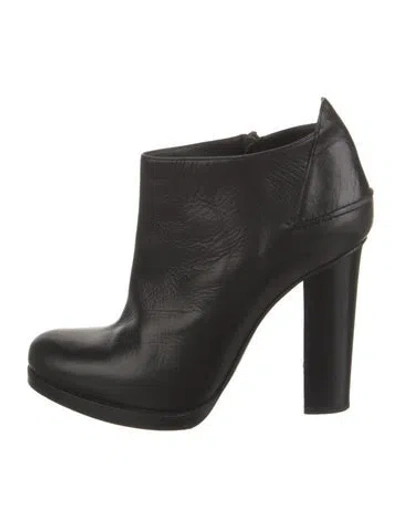 Pre-owned Lucchese Leather Boots In Black