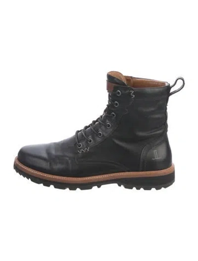 Pre-owned Lucchese Leather Lace-up Boots In Multicolor
