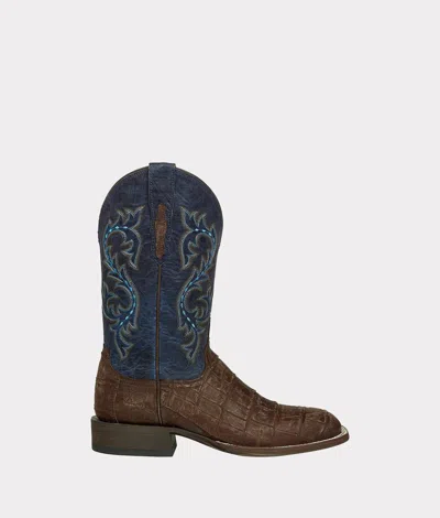 Lucchese Men's Malcolm Boots In Brandy / Navy In Multi
