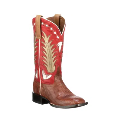 Lucchese Women's Lantana Caiman Boot In Red In Brown