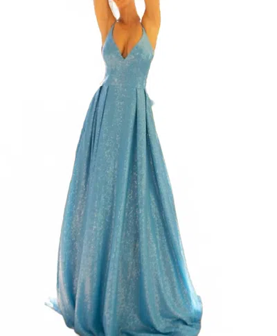Lucci Lu The Hadley Gown In Blue