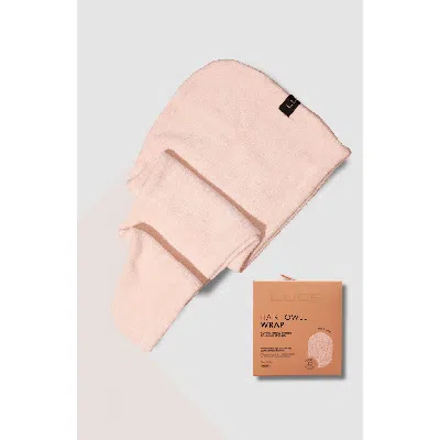 Luce Beauty Adjustable Hair Towel Wrap In Pink